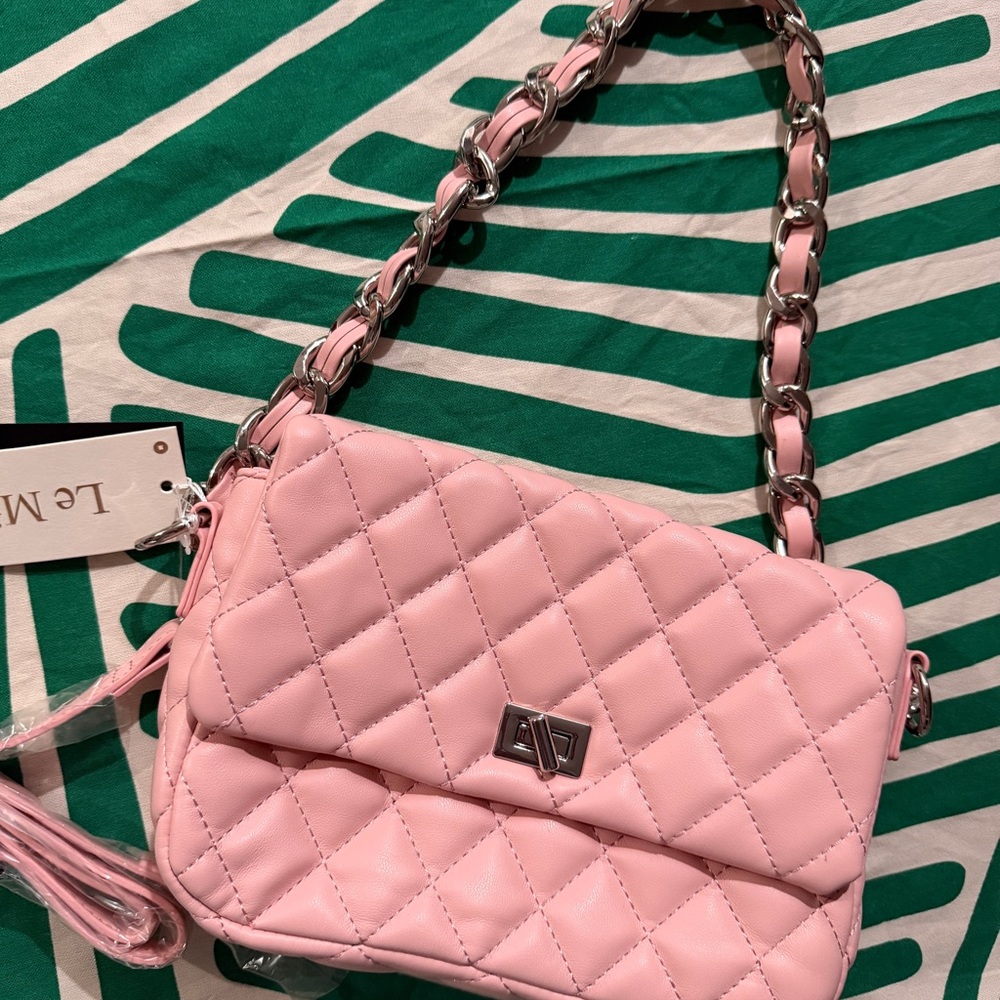 Pink Quilted Women's Bag / Le Miel - Picture 2 of 8